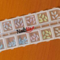 set cristales uñas forma lágrima NailsUp decoración nail art pedrería uñas