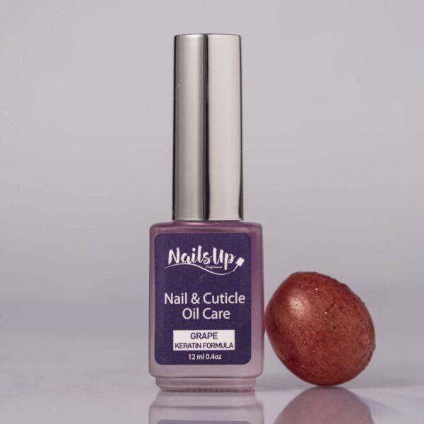 aceite cutículas NailsUp grape keratin 12ml nutrición reparación uñas