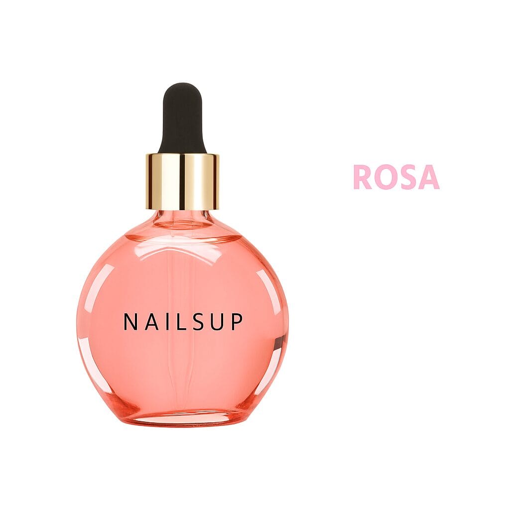 aceite cutículas NailsUp rosa hidratante uñas cuidado profesional