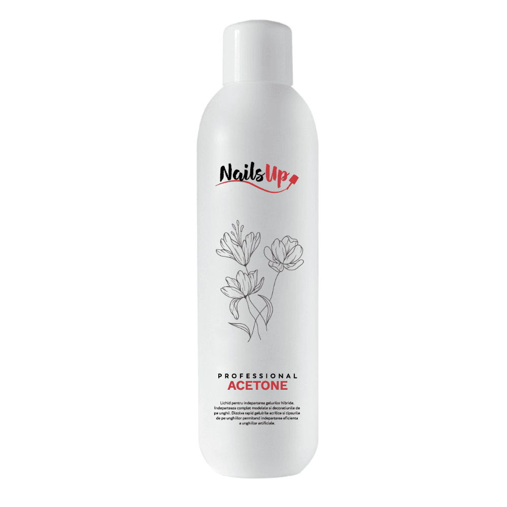 acetona NailsUp 1000ml remover esmalte gel acrílico uñas profesional