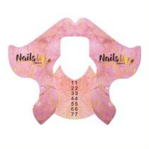 formas uñas NailsUp rosa guías construcción gel acrílico profesional