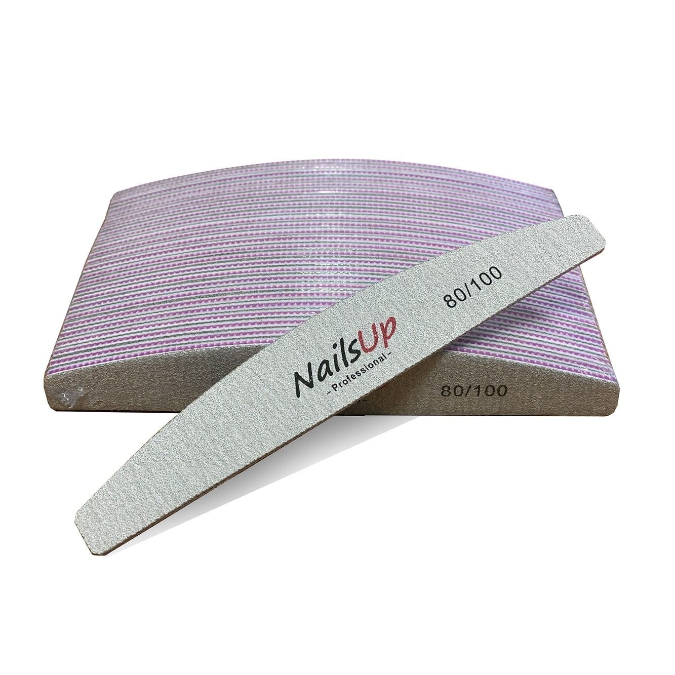 Set de limas NailsUp 25 piezas 80/100 grano extra fuerte profesional set limas uñas NailsUp 25 piezas 80 100 acrílico gel limado intensivo
