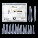 tips uñas NailsUp ballerina 120 unidades reutilizable forma coffin elegante