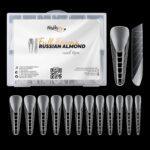 tips uñas NailsUp almond ruso 120 unidades reutilizable forma almendra