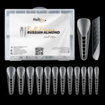 tips uñas NailsUp almond ruso 120 unidades reutilizable forma almendra