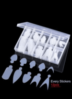 stickers uñas NailsUp french guías manicura francesa 12 piezas