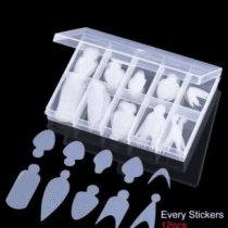 stickers uñas NailsUp french guías manicura francesa 12 piezas