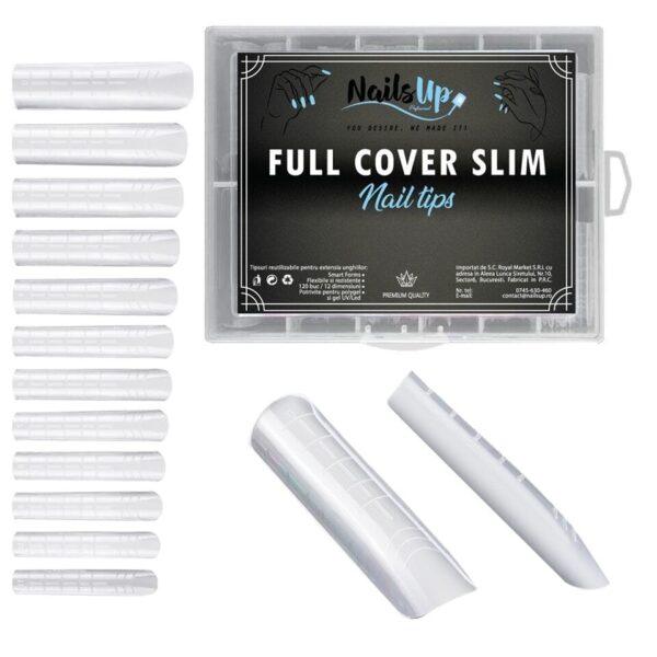 tips uñas NailsUp slim full cover 120 piezas extensión ligera
