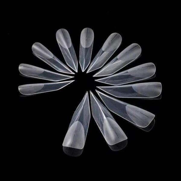tips uñas transparentes abanico muestra formas uñas NailsUp