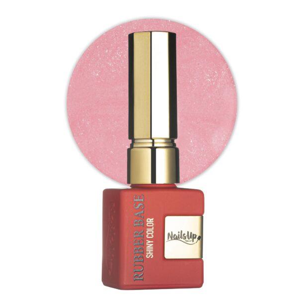 Rubber Base NailsUp S04 color brillante 8ml base flexible uñas