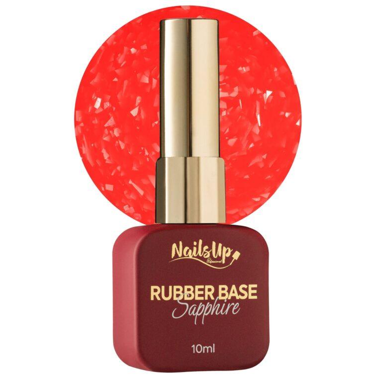 Rubber Base NailsUp Copos 08 10ml efecto brillo partículas uñas