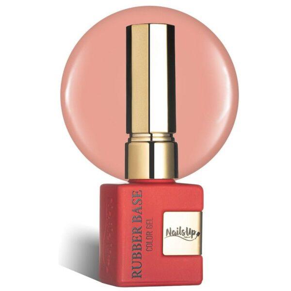 Rubber Base NailsUp Cuba 10 dorado 8ml base flexible uñas