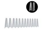 dual forms square extreme transparente nailsup para construcción de uñas profesional