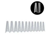 dual forms square extreme transparente nailsup para construcción de uñas profesional