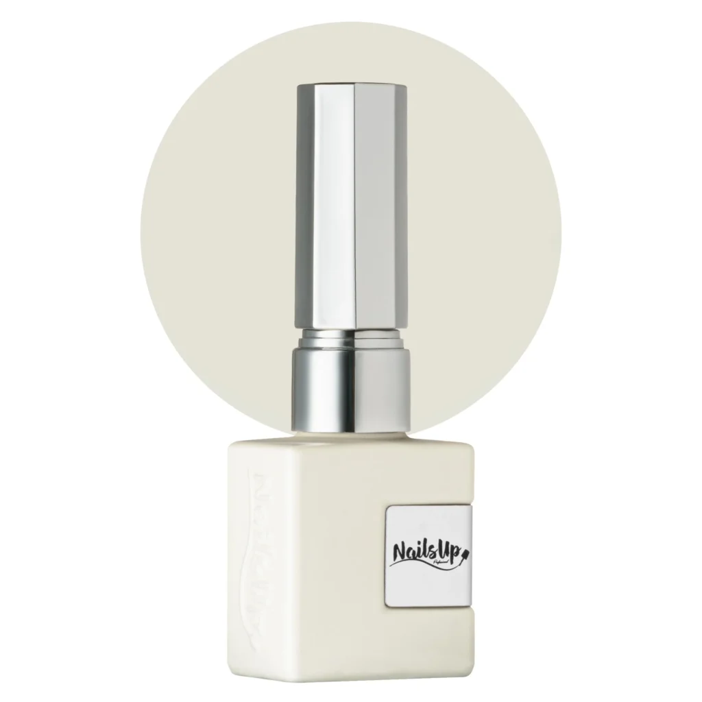 esmalte semipermanente NailsUp Infinity Silver 02 Milky White 8 ml blanco lechoso
