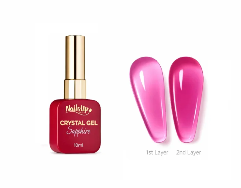 crystal gel sapphire rosa fucsia nailsup 10ml gel transparente efecto cristal para uñas uv led