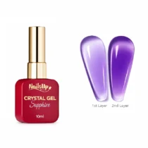 crystal gel sapphire violeta nailsup 10ml gel transparente efecto cristal para uñas uv led