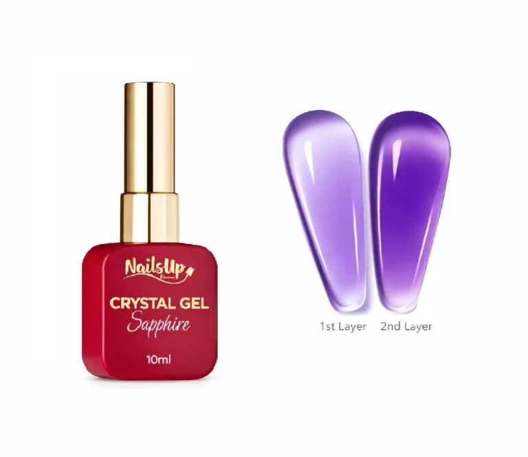 crystal gel sapphire violeta nailsup 10ml gel transparente efecto cristal para uñas uv led