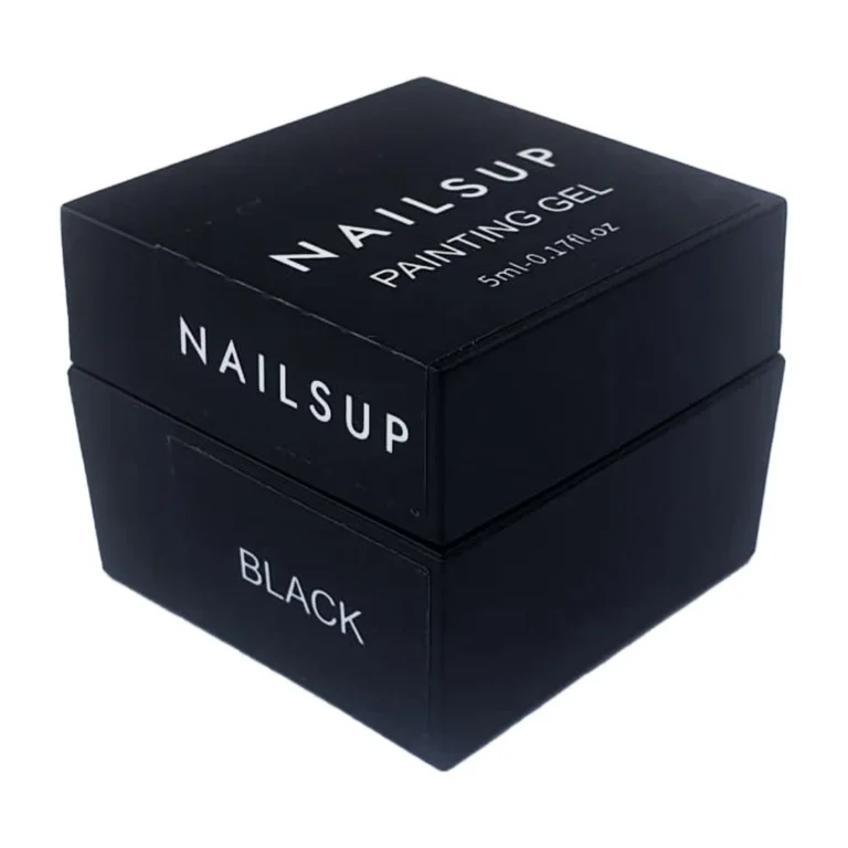 gel de pintura nailsup super black 5g negro intenso para nail art y decoración de uñas