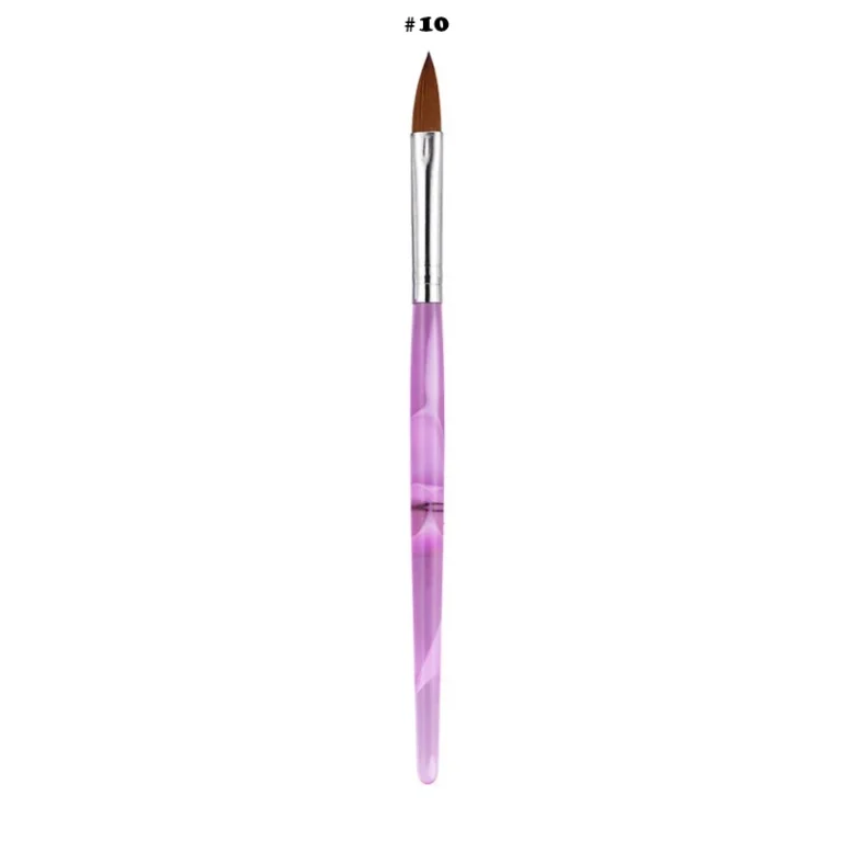 pincel kolinsky profesional nailsup numero 10 para uñas acrílicas gel y polygel