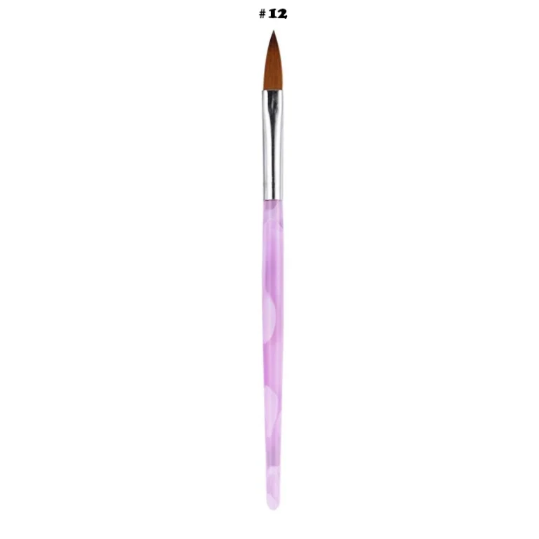 pincel acrílico profesional nº12 para construcción de uñas acrílicas nail art
