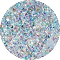 efecto cristal holografico nailsup champagne 06 glitter iridiscente multicolor para uñas