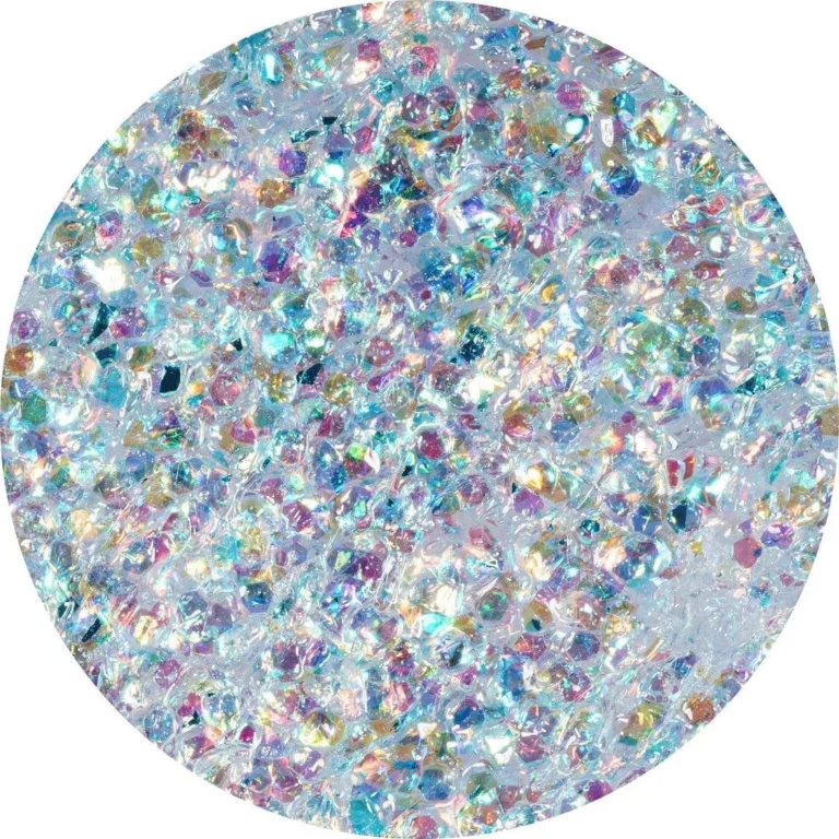 efecto cristal holografico nailsup champagne 06 glitter iridiscente multicolor para uñas