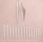 tips dual forms extreme full nails form 01 transparentes reutilizables nailsup para extensiones de uñas largas y extremas