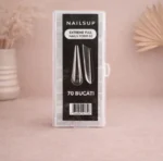 tips dual forms extreme full nails form 02 nailsup transparentes reutilizables para extensiones de uñas 70 unidades