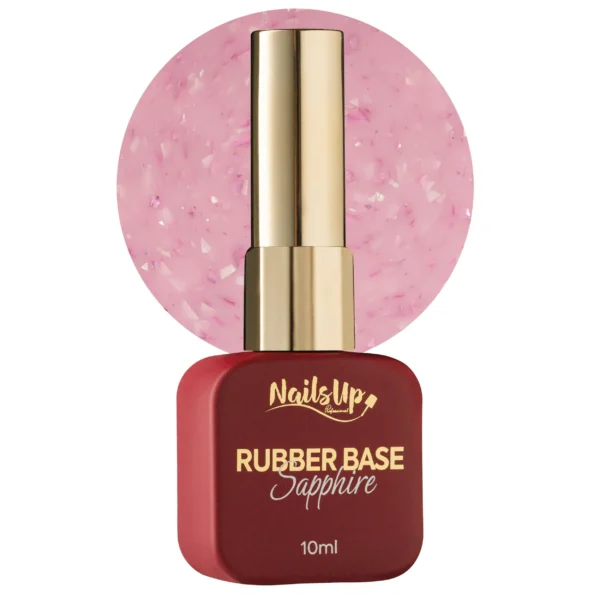 Rubber Base NailsUp Sapphire Flakes 04
