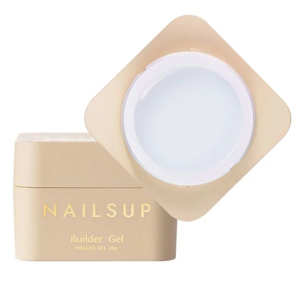 builder gel NailsUp blanco lechoso UV LED autonivelante construcción uñas profesiona