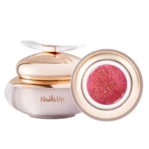 Gel de construcción NAILSUP Petal 10 de 15 g con pigmentos y flores decorativas para diseños de uñas encapsulados.